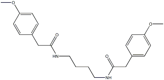 2-(4-methoxyphenyl)-N-[4-[[2-(4-methoxyphenyl)acetyl]amino]butyl]acetamide Structure