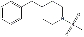 4-benzyl-1-methylsulfonylpiperidine Structure
