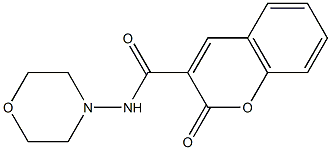 N-morpholin-4-yl-2-oxochromene-3-carboxamide Struktur