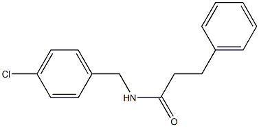N-[(4-chlorophenyl)methyl]-3-phenylpropanamide Structure