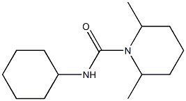 N-cyclohexyl-2,6-dimethylpiperidine-1-carboxamide 化学構造式