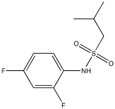 N-(2,4-difluorophenyl)-2-methylpropane-1-sulfonamide Structure