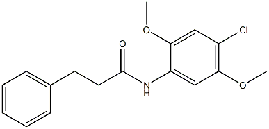 N-(4-chloro-2,5-dimethoxyphenyl)-3-phenylpropanamide Structure
