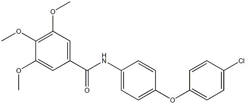 N-[4-(4-chlorophenoxy)phenyl]-3,4,5-trimethoxybenzamide