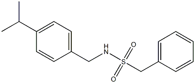 1-phenyl-N-[(4-propan-2-ylphenyl)methyl]methanesulfonamide 化学構造式