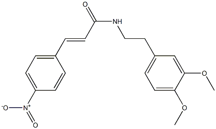  (E)-N-[2-(3,4-dimethoxyphenyl)ethyl]-3-(4-nitrophenyl)prop-2-enamide