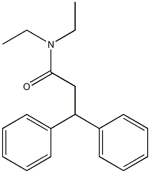 N,N-diethyl-3,3-diphenylpropanamide Structure