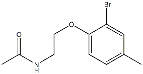  N-[2-(2-bromo-4-methylphenoxy)ethyl]acetamide