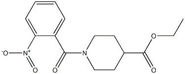 ethyl 1-(2-nitrobenzoyl)piperidine-4-carboxylate Structure