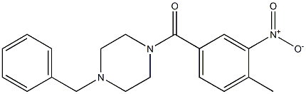  (4-benzylpiperazin-1-yl)-(4-methyl-3-nitrophenyl)methanone