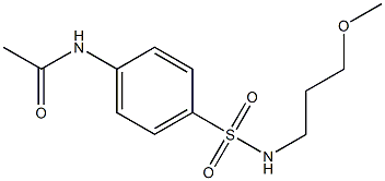 N-[4-(3-methoxypropylsulfamoyl)phenyl]acetamide Structure