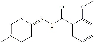 2-methoxy-N-[(1-methylpiperidin-4-ylidene)amino]benzamide Structure