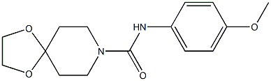 N-(4-methoxyphenyl)-1,4-dioxa-8-azaspiro[4.5]decane-8-carboxamide Structure