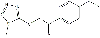 1-(4-ethylphenyl)-2-[(4-methyl-1,2,4-triazol-3-yl)sulfanyl]ethanone Struktur