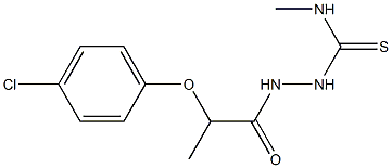 1-[2-(4-chlorophenoxy)propanoylamino]-3-methylthiourea Structure