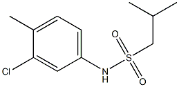 N-(3-chloro-4-methylphenyl)-2-methylpropane-1-sulfonamide Struktur