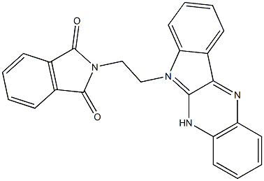 2-(2-indolo[3,2-b]quinoxalin-6-ylethyl)isoindole-1,3-dione Struktur