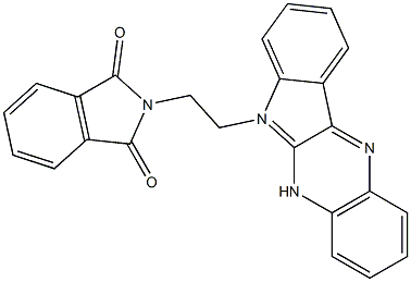 2-(2-indolo[3,2-b]quinoxalin-6-ylethyl)isoindole-1,3-dione 化学構造式