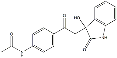 N-[4-[2-(3-hydroxy-2-oxo-1H-indol-3-yl)acetyl]phenyl]acetamide|