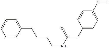 2-(4-methoxyphenyl)-N-(4-phenylbutyl)acetamide Structure