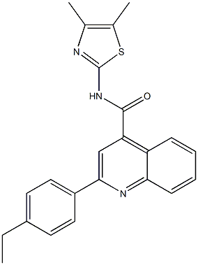 N-(4,5-dimethyl-1,3-thiazol-2-yl)-2-(4-ethylphenyl)quinoline-4-carboxamide