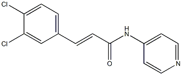 (E)-3-(3,4-dichlorophenyl)-N-pyridin-4-ylprop-2-enamide Structure