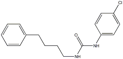 1-(4-chlorophenyl)-3-(4-phenylbutyl)urea 化学構造式