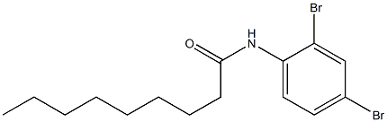 N-(2,4-dibromophenyl)nonanamide 化学構造式