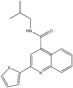 N-(2-methylpropyl)-2-thiophen-2-ylquinoline-4-carboxamide Struktur