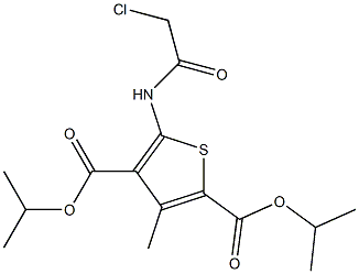 dipropan-2-yl 5-[(2-chloroacetyl)amino]-3-methylthiophene-2,4-dicarboxylate Structure