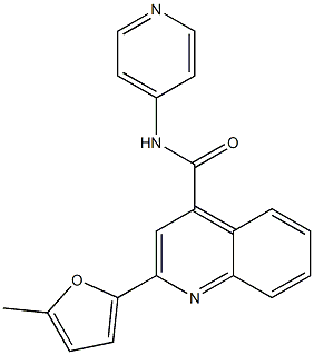 2-(5-methylfuran-2-yl)-N-pyridin-4-ylquinoline-4-carboxamide Structure