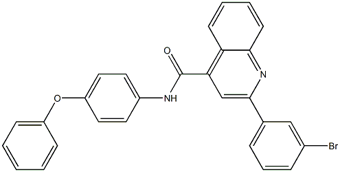 2-(3-bromophenyl)-N-(4-phenoxyphenyl)quinoline-4-carboxamide Structure