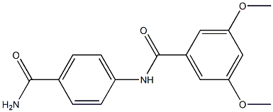 N-(4-carbamoylphenyl)-3,5-dimethoxybenzamide Structure