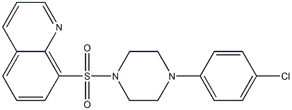 8-[4-(4-chlorophenyl)piperazin-1-yl]sulfonylquinoline Structure