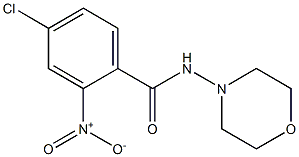 4-chloro-N-morpholin-4-yl-2-nitrobenzamide Structure