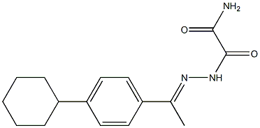 N'-[(E)-1-(4-cyclohexylphenyl)ethylideneamino]oxamide Structure