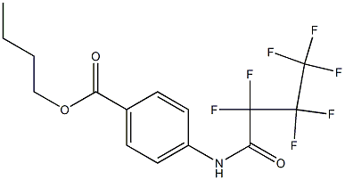 butyl 4-(2,2,3,3,4,4,4-heptafluorobutanoylamino)benzoate Struktur