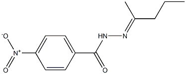 4-nitro-N-[(E)-pentan-2-ylideneamino]benzamide Structure