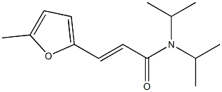 (E)-3-(5-methylfuran-2-yl)-N,N-di(propan-2-yl)prop-2-enamide Structure