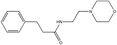 N-(2-morpholin-4-ylethyl)-3-phenylpropanamide Struktur
