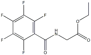 ethyl 2-[(2,3,4,5,6-pentafluorobenzoyl)amino]acetate Structure