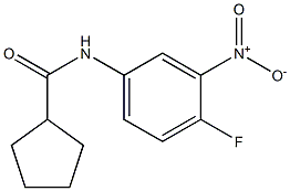 N-(4-fluoro-3-nitrophenyl)cyclopentanecarboxamide Structure