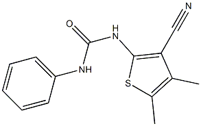 1-(3-cyano-4,5-dimethylthiophen-2-yl)-3-phenylurea Structure