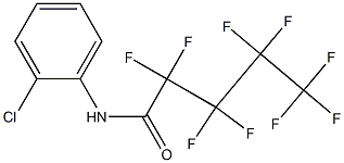 N-(2-chlorophenyl)-2,2,3,3,4,4,5,5,5-nonafluoropentanamide Struktur