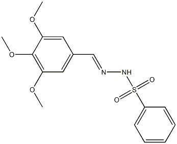 N-[(E)-(3,4,5-trimethoxyphenyl)methylideneamino]benzenesulfonamide