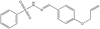 N-[(E)-(4-prop-2-enoxyphenyl)methylideneamino]benzenesulfonamide Structure