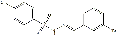 N-[(E)-(3-bromophenyl)methylideneamino]-4-chlorobenzenesulfonamide 化学構造式