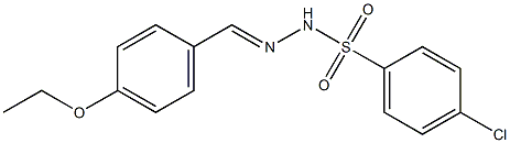 4-chloro-N-[(E)-(4-ethoxyphenyl)methylideneamino]benzenesulfonamide 结构式