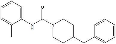 4-benzyl-N-(2-methylphenyl)piperidine-1-carboxamide Structure