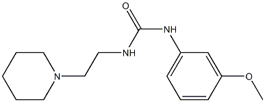 1-(3-methoxyphenyl)-3-(2-piperidin-1-ylethyl)urea Structure